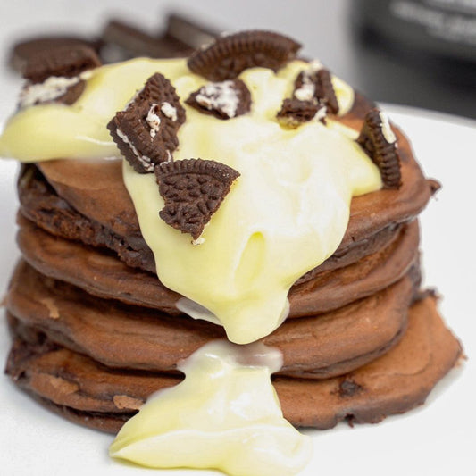 Fluffy and Delicious Oreo Protein Pancakes: A Guilt-Free Breakfast Treat! - Macro1 Nutrition