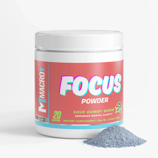 FOCUS POWDER - SOUR GUMMY WORM | 20 SERVINGS