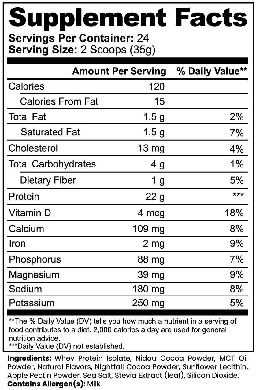 100% WHEY PROTEIN ISOLATE - CHOCOLATE | 24 SERVINGS