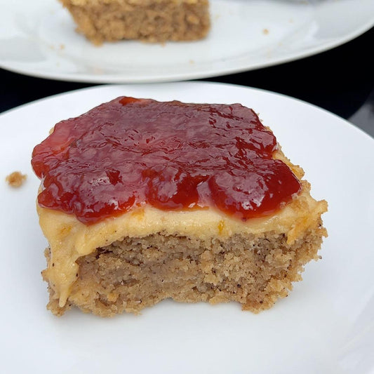 pb&j protein cake