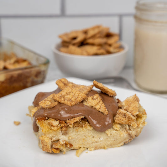 Cinnamon Toast Protein French Toast Bake