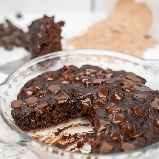 Microwave Protein Skillet Brownie