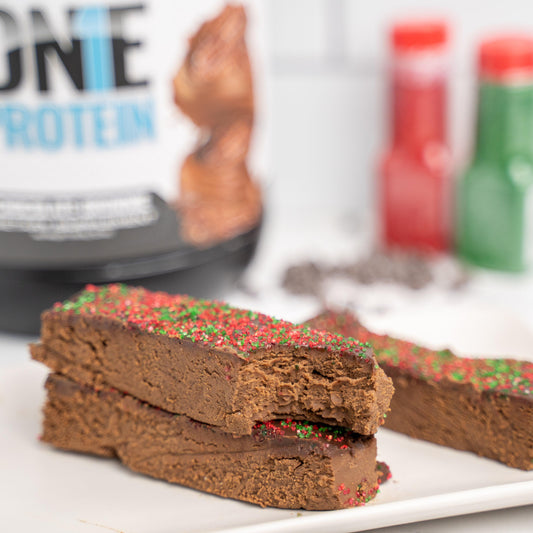 Chocolate Peanut Butter Fudge Protein Bars