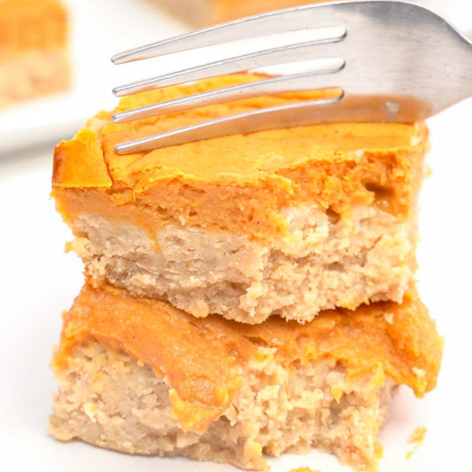 Protein Pumpkin Pie Bars