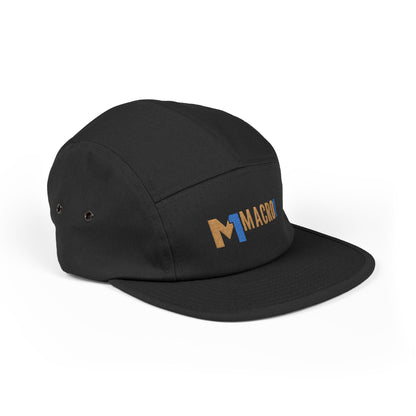 MACRO1 5-PANEL EMBROIDERED CAP | GOLD LETTERING