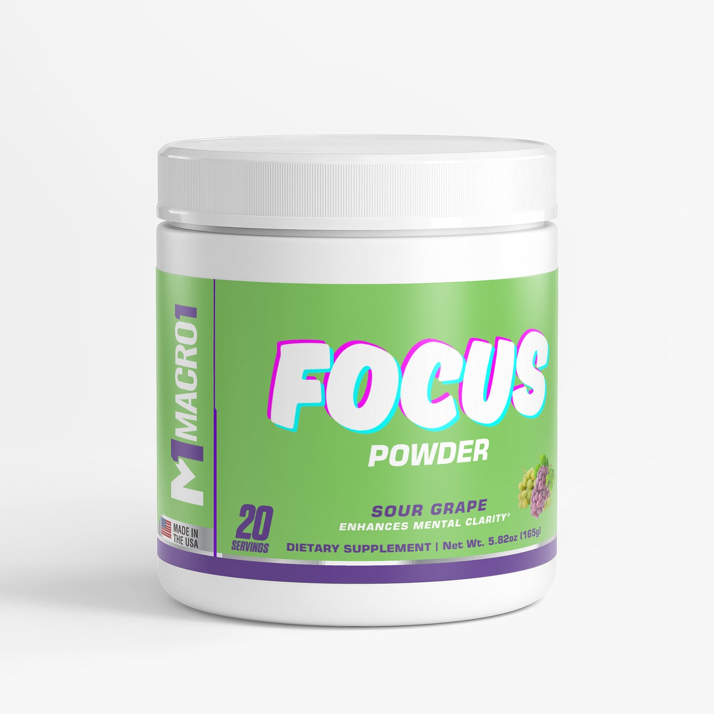 FOCUS POWDER - SOUR GRAPE | 20 SERVINGS