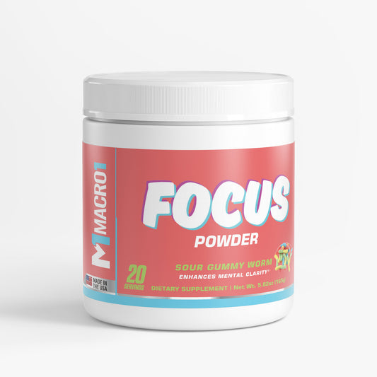 FOCUS POWDER - SOUR GUMMY WORM | 20 SERVINGS