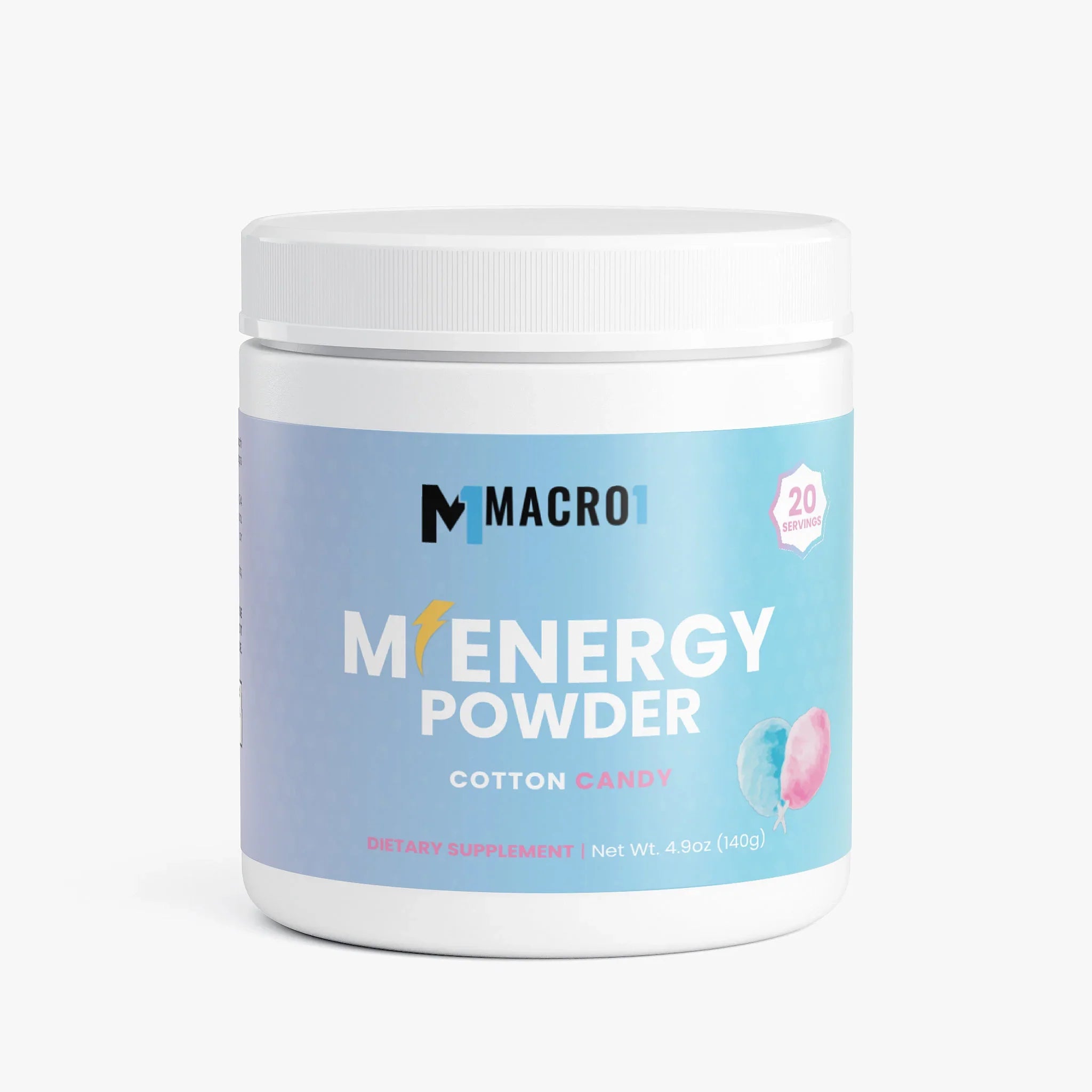 M1 Label M1 Energy Powder (Cotton Candy) – Macro1 Nutrition