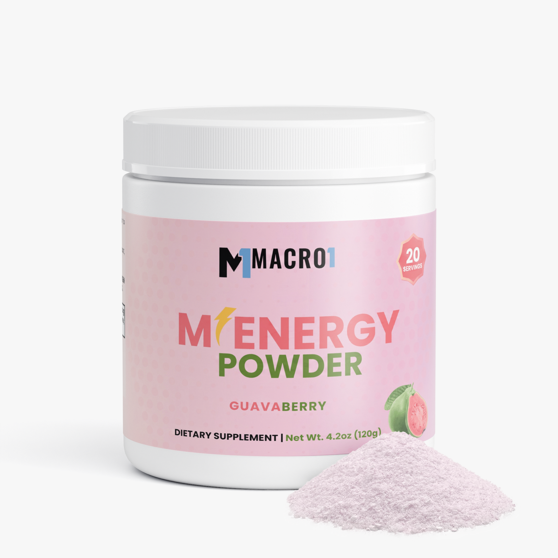 M1 ENERGY POWDER - GUAVABERRY | 20 SERVINGS