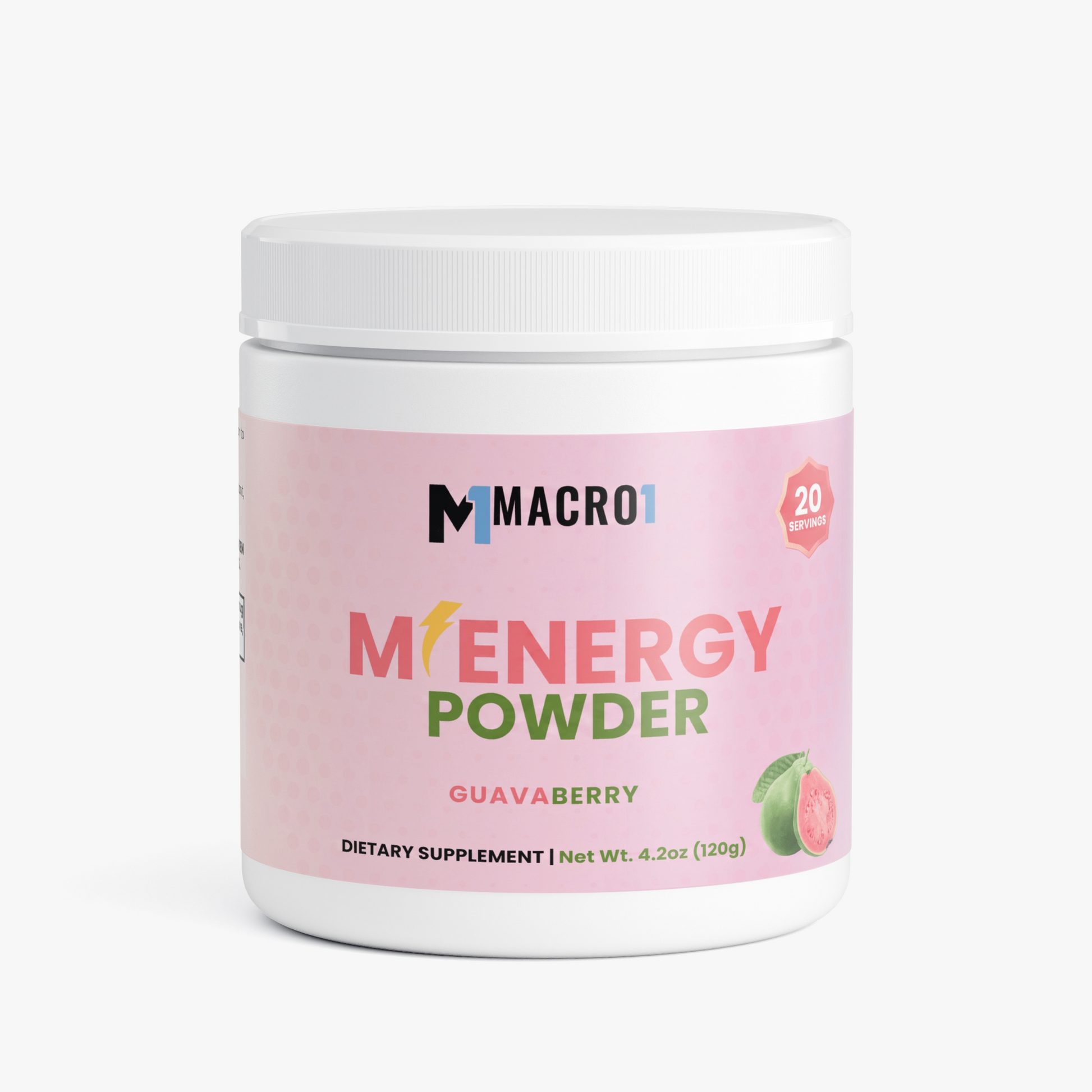 M1 ENERGY POWDER - GUAVABERRY | 20 SERVINGS