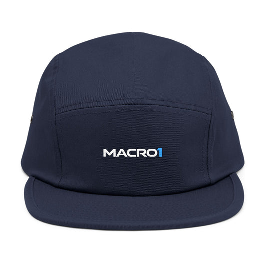 5-Panel Embroidered Cap - Macro1 One size Navy