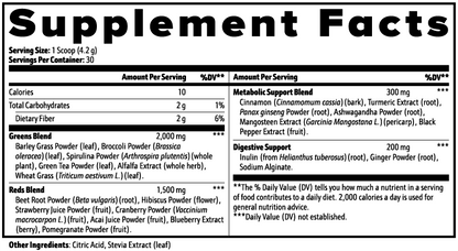 GREENS SUPERFOOD POWDER | 30 SERVINGS