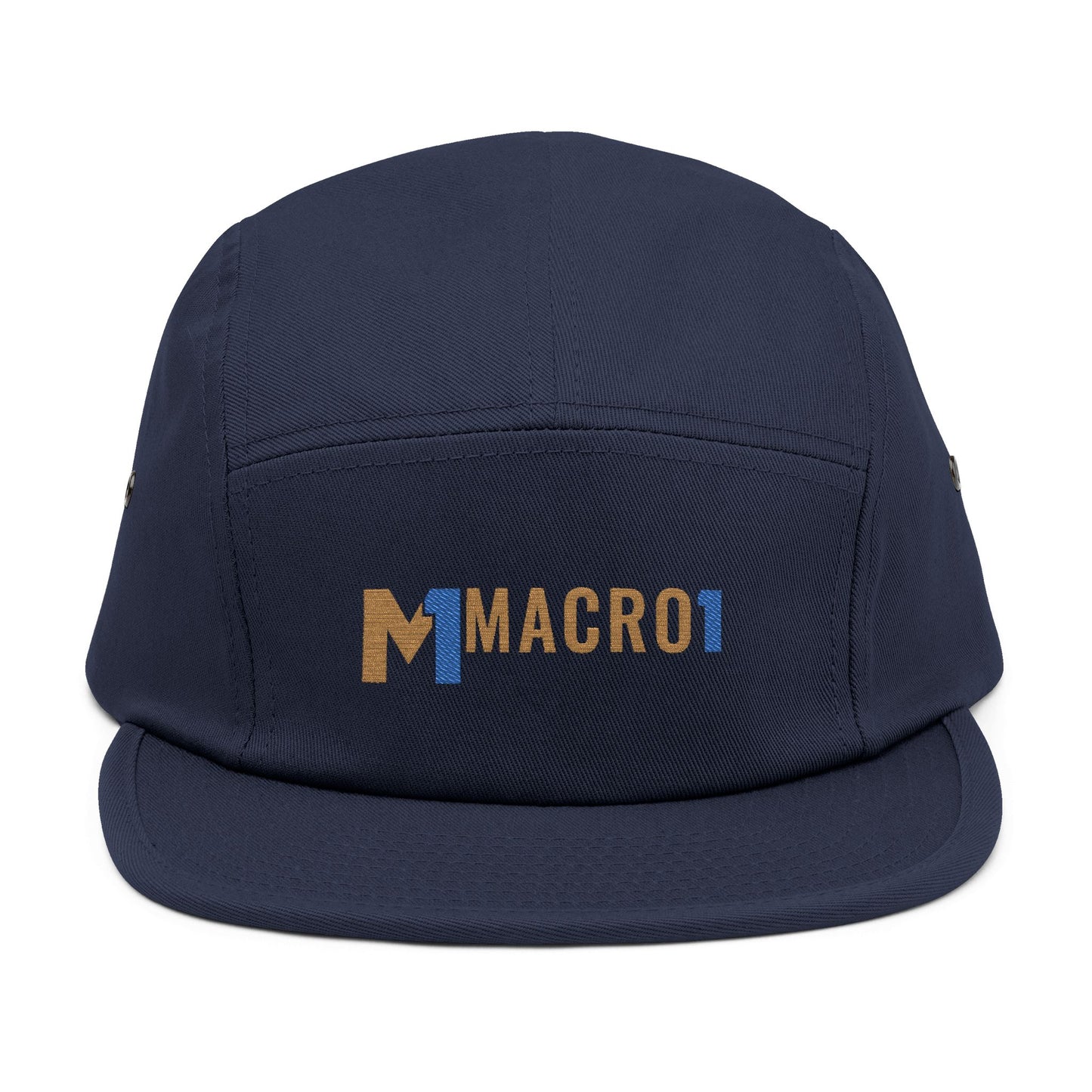 MACRO1 5-PANEL EMBROIDERED CAP | GOLD LETTERING