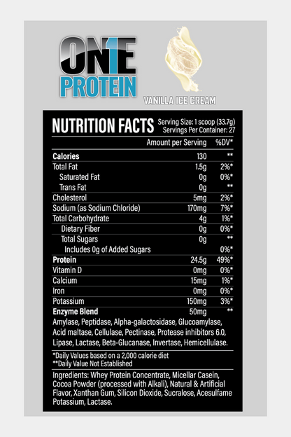 ONE - WHEY & CASEIN PROTEIN POWDER