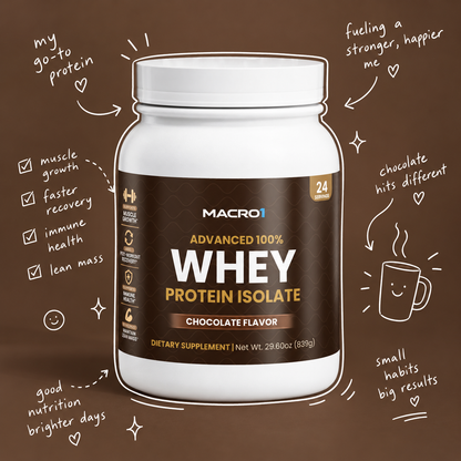 100% WHEY PROTEIN ISOLATE - CHOCOLATE | 24 SERVINGS